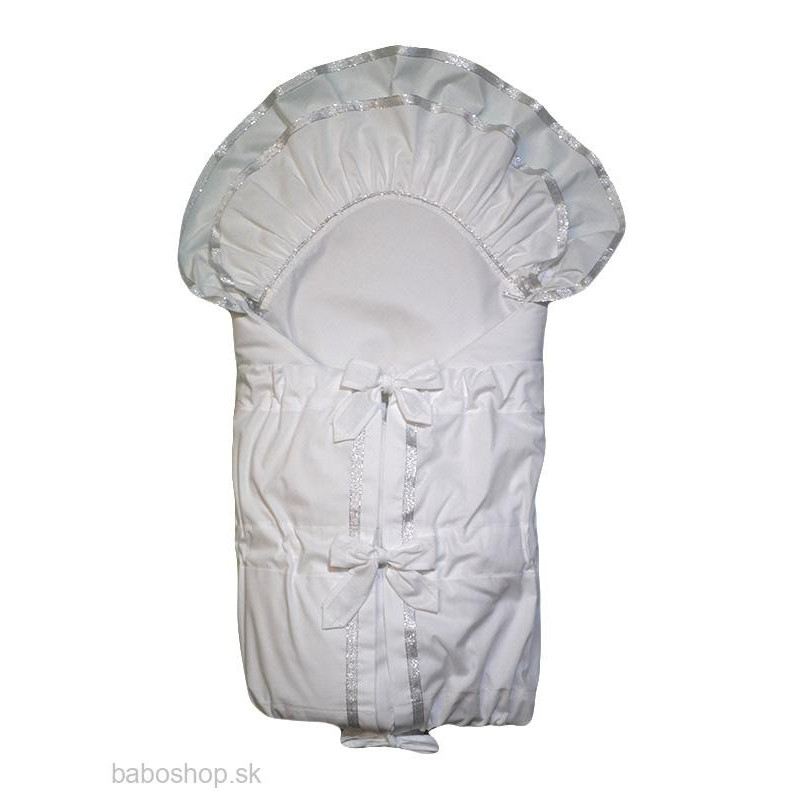 GAJI / Zavinovačka so stužkou 2x fodra - strieborná