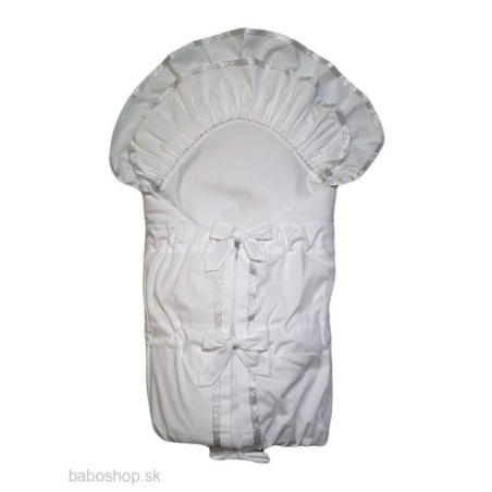 GAJI / Zavinovačka so stužkou 2x fodra - strieborná