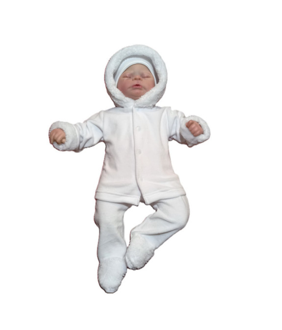 GAJI / Súprava krabička zimná zamat - biela