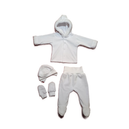 GAJI / Súprava krabička zimná zamat - biela