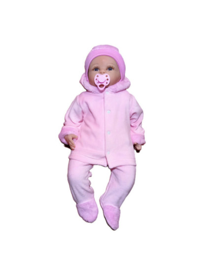 GAJI / Súprava krabička zimná zamat - ružová