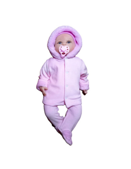 GAJI / Súprava krabička zimná zamat - ružová