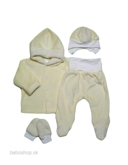 GAJI / Súprava krabička zimná zamat - žltá