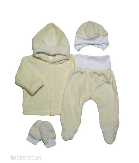 GAJI / Súprava krabička zimná zamat - žltá