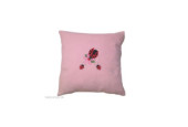 GAJI / Vankúš s výšivkou + náplň - ružová