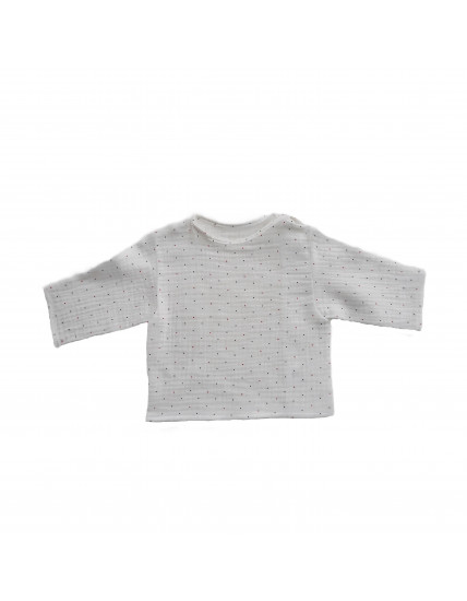 GAJI / Košieľka kojenecká mušelín - biela bodka