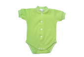 GAJI / Body krátky rukáv predné zapínanie obojlíc - pistáciová