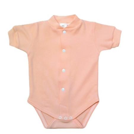 GAJI / Body krátky rukáv predné zapínanie obojlíc - marhuľová