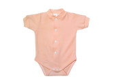 GAJI / Body krátky rukáv predné zapínanie obojlíc - marhuľová