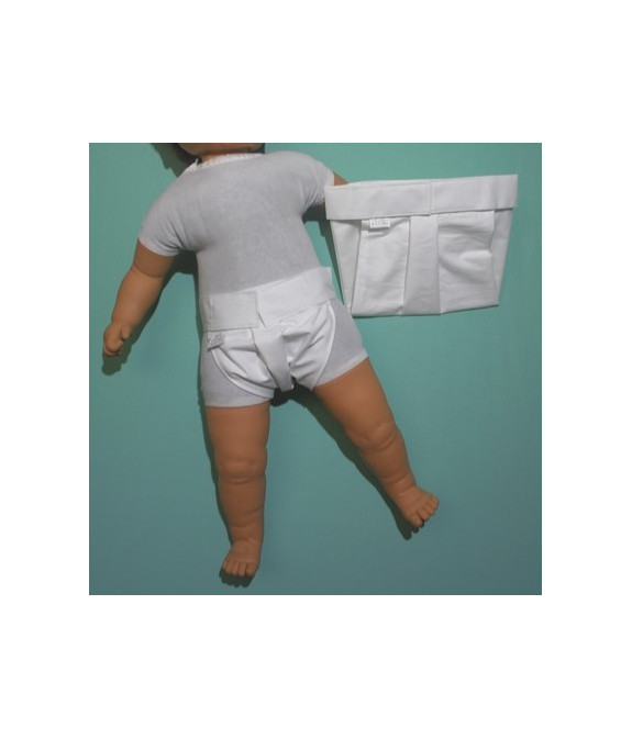 GAJI / Ortopedické nohavičky na suchý zips - biela