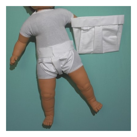 GAJI / Ortopedické nohavičky na suchý zips - biela