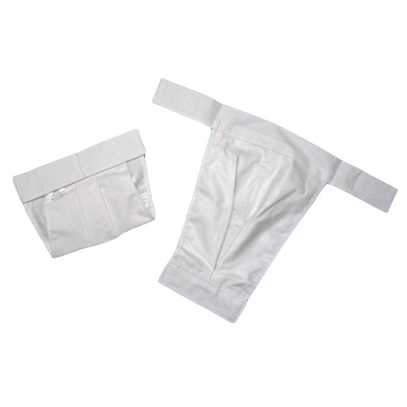 GAJI / Ortopedické nohavičky na suchý zips lemované - biele GAJI / Ortopedické nohavičky na suchý zips lemované - biele