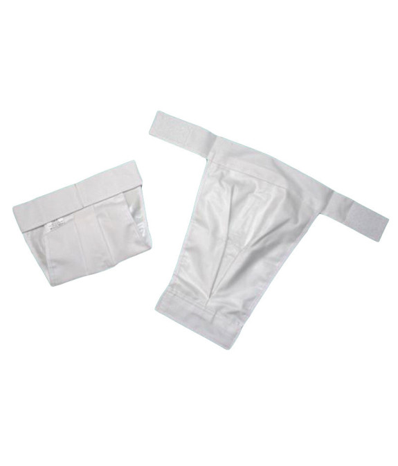 GAJI / Ortopedické nohavičky na suchý zips lemované - biela