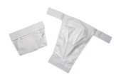 GAJI / Ortopedické nohavičky na suchý zips lemované - biele GAJI / Ortopedické nohavičky na suchý zips lemované - biele