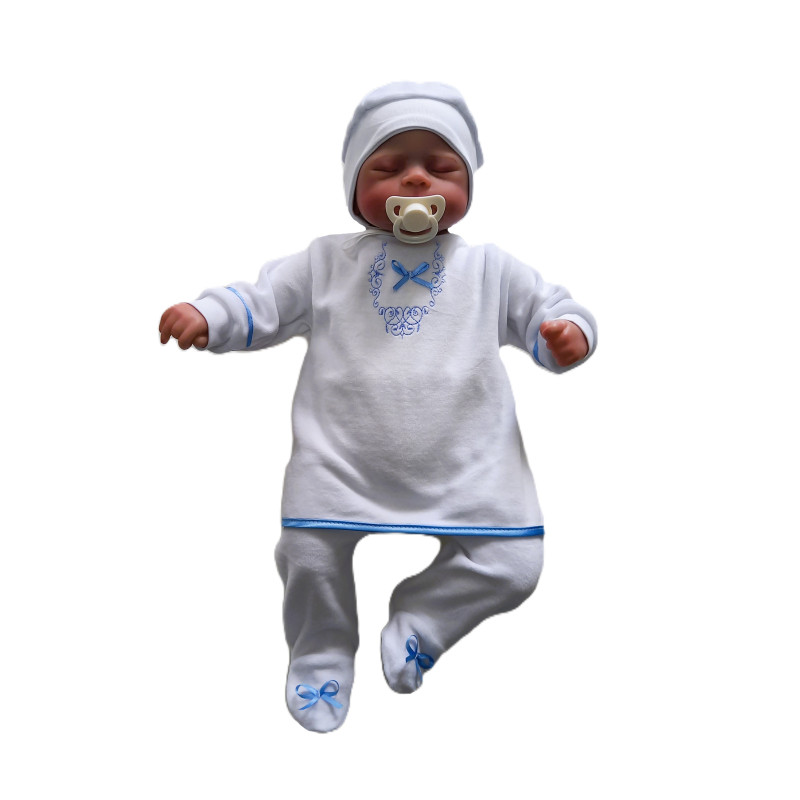 GAJI / Súprava 3-dielna zamat chlapec - modrá