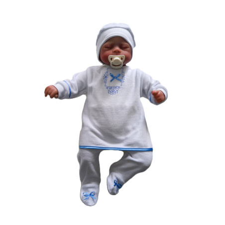 GAJI / Súprava 3-dielna zamat chlapec - modrá