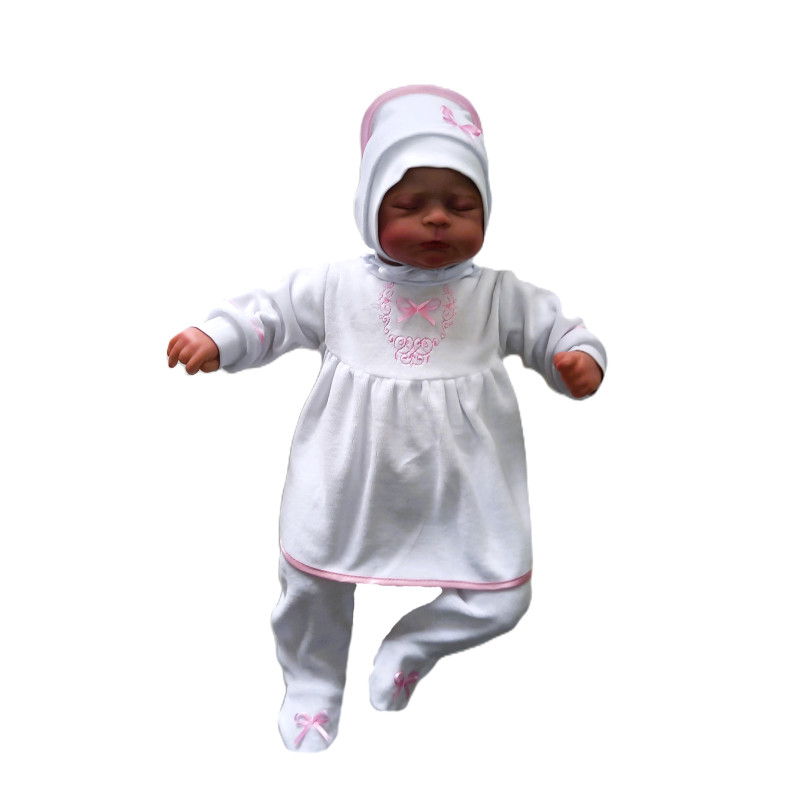 GAJI / Súprava 3-dielna zamat dievča - ružová