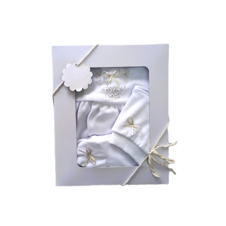 GAJI / Súprava 3-dielna zamat dievča - zlatá