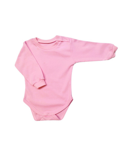 GAJI / Body dlhý rukáv bočné zapínanie obojlíc - ružová