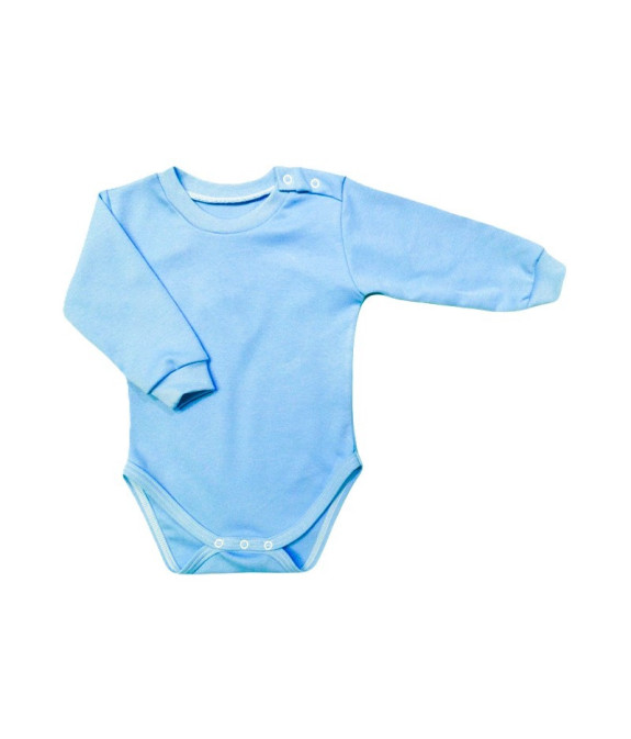 GAJI / Body dlhý rukáv bočné zapínanie obojlíc - sv.modrá