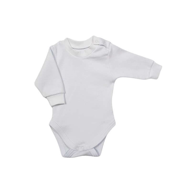 GAJI / Body dlhý rukáv bočné zapínanie obojlíc - biela