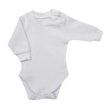 GAJI / Body dlhý rukáv bočné zapínanie obojlíc - biela