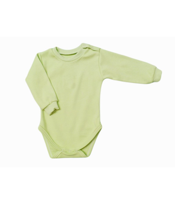 GAJI / Body dlhý rukáv bočné zapínanie obojlíc - sv.zelená
