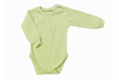 GAJI / Body dlhý rukáv bočné zapínanie obojlíc - sv.zelená