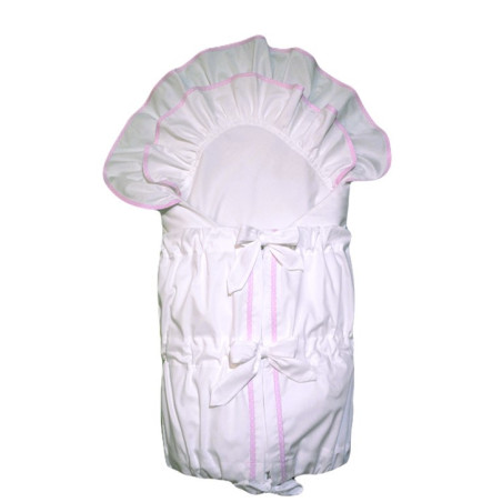 GAJI / Zavinovačka bez madejry 2xfodra - ružový lem