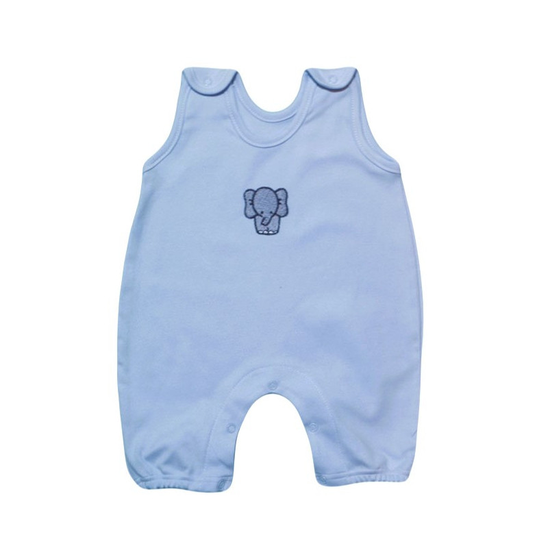 GAJI / Dupačky krátke s výšivkou obojlíc - modrá