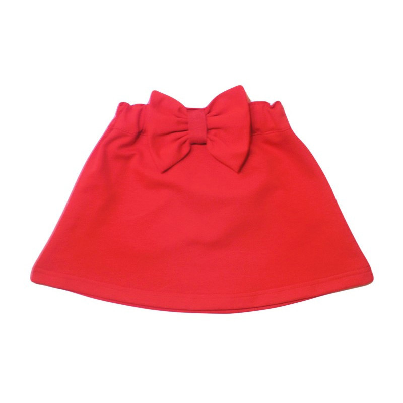 GAJI / Suknička s mašľou - červená