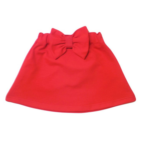 GAJI / Suknička s mašľou - červená