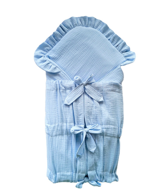 GAJI / Zavinovačka mušelín fodra - sv.modrá