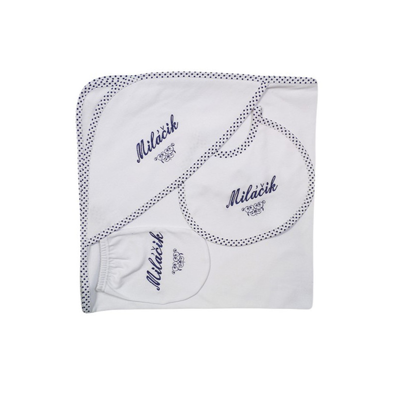 GAJI / Súprava na kúpanie - modrá bodka