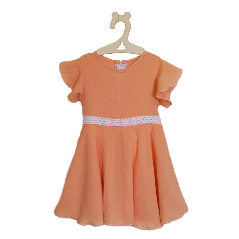 GAJI / Šaty mušelín - marhuľová