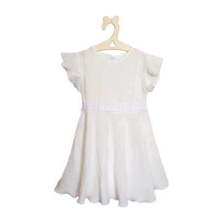 GAJI / Šaty mušelín - biela