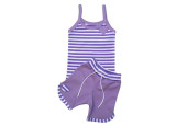 GAJI / Súprava dievčenská tričko + kraťasy - fialová2