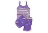 GAJI / Súprava dievčenská tričko + kraťasy - fialová