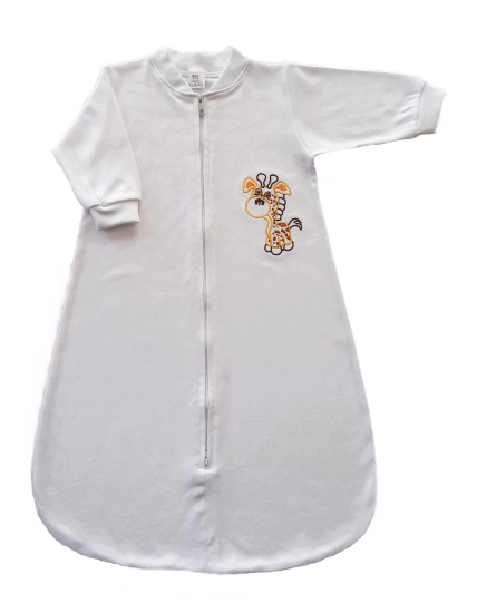 GAJI / Spací vak s výšivkou - biela