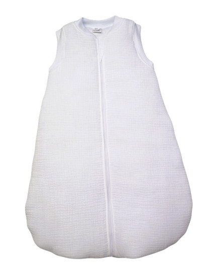 GAJI / Spací vak bez rukávov zateplený - snehobiela