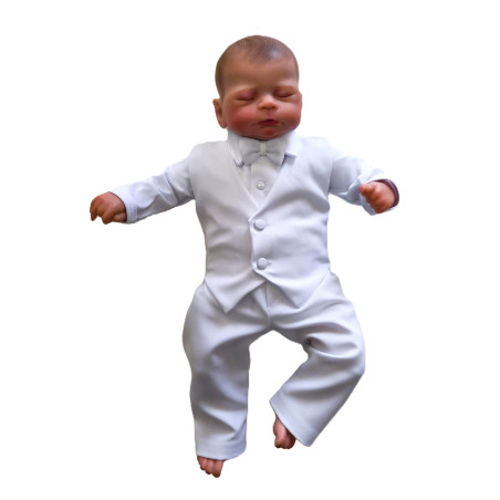 GAJI / Oblek/súprava na krst - biela