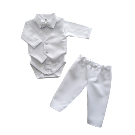 GAJI / Oblek/súprava na krst - biela