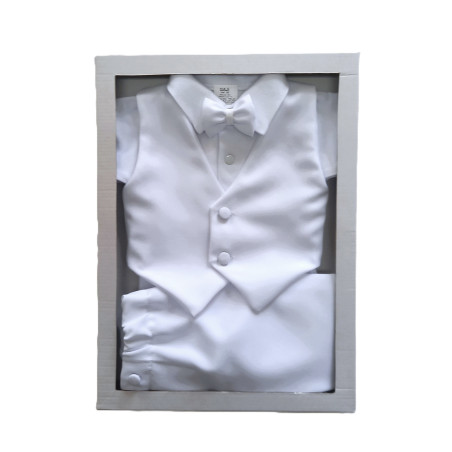 GAJI / Oblek/súprava na krst - biela