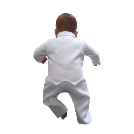 GAJI / Oblek/súprava na krst - biela