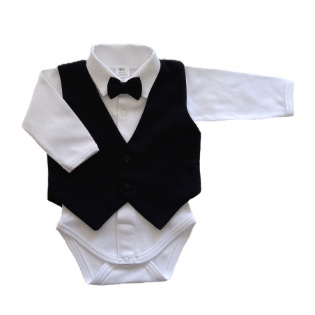 GAJI / Oblek/súprava na krst - čierna