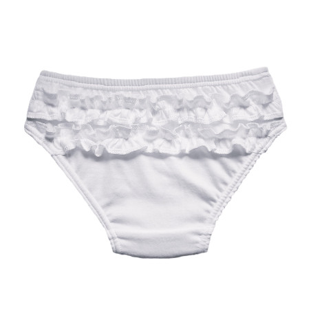 GAJI / Nohavičky s volánmi - biela