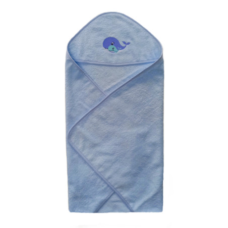 GAJI / Osuška s výšivkou froté - modrá