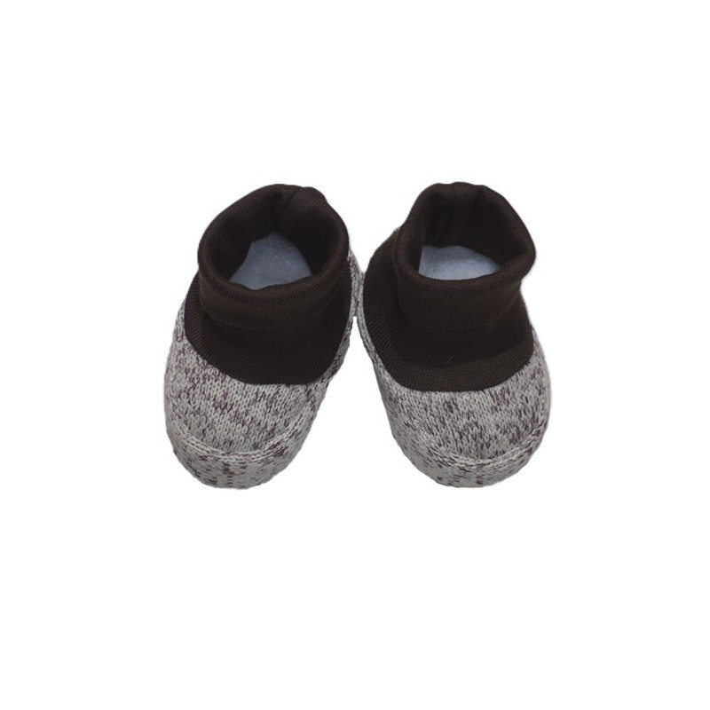 GAJI / Papučky úplet - bežovohnedá