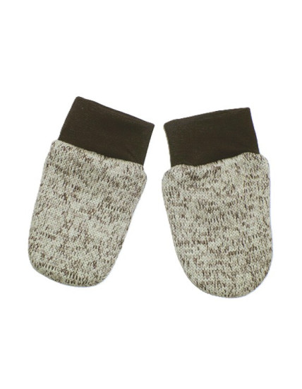 GAJI / Rukavičky úplet - bežovohnedá