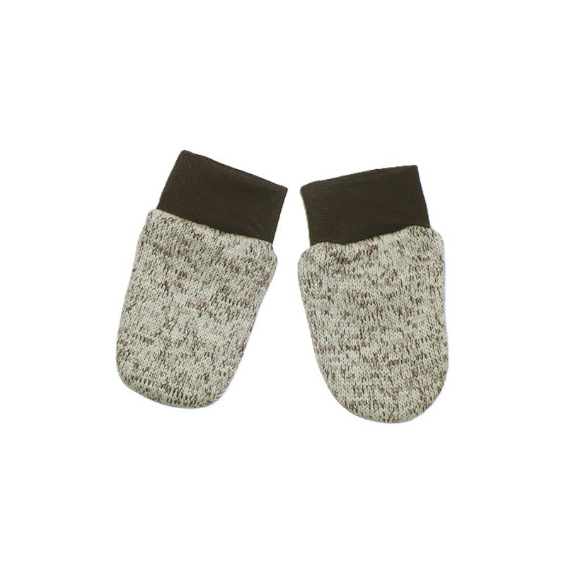 GAJI / Rukavičky úplet - bežovohnedá